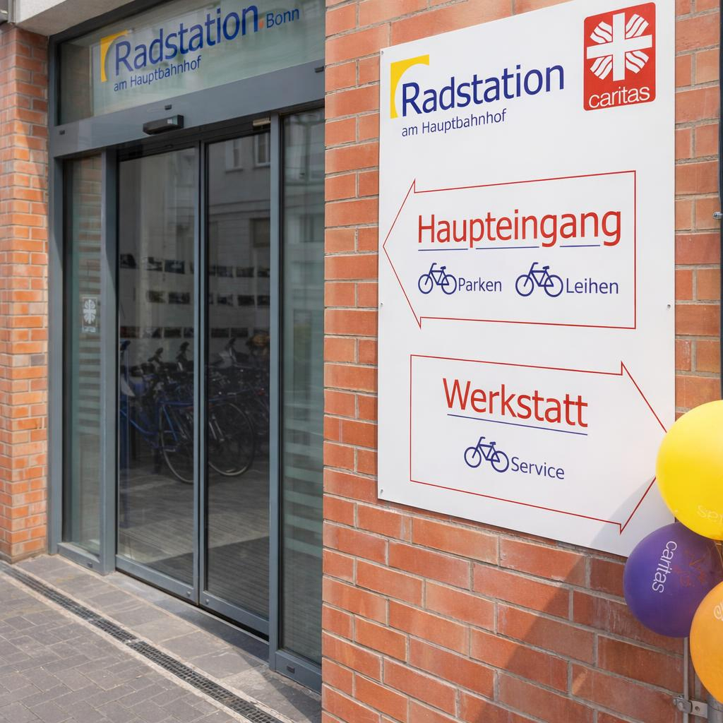 Radstation Eingang
